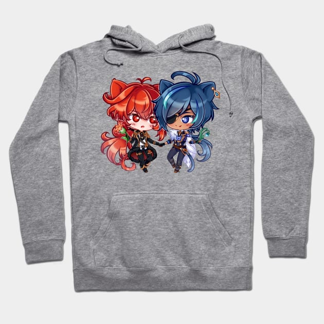 Chibi KaeLuc Hoodie by HellaKumii